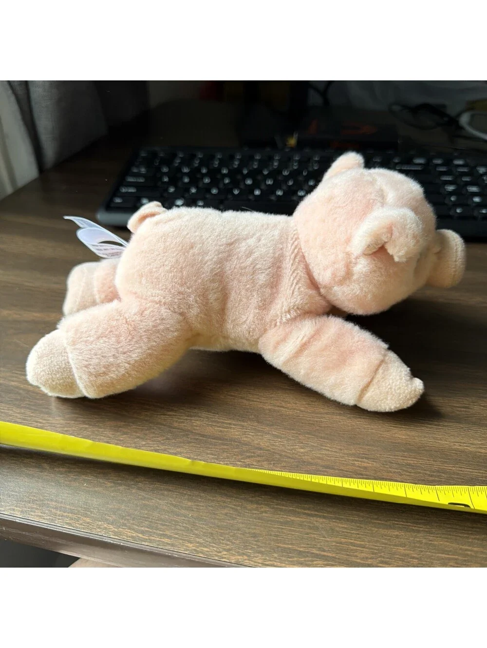 Aurora Mini Flopsie Pink Pig Plush Stuffed Animal 8
